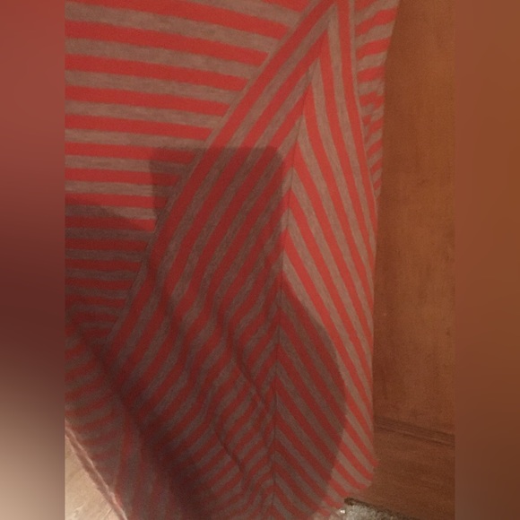 Woman’s Calvin Klein Size 2 (XS-S) Sleeveless Long Maxi Dress ORANGE AND GRAY - Picture 6 of 11